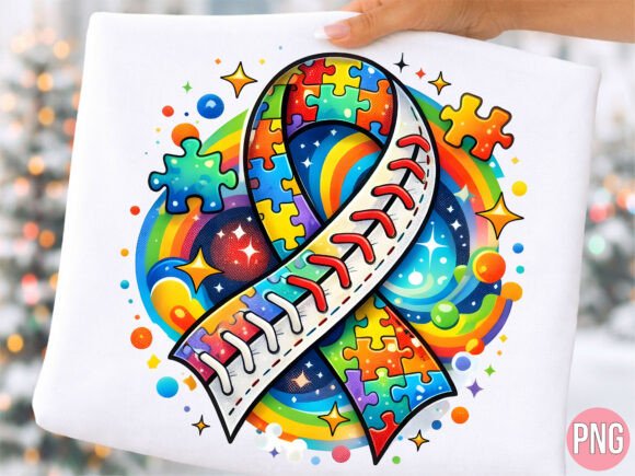 Autism Awareness Ribbon Baseball PNG Guide
