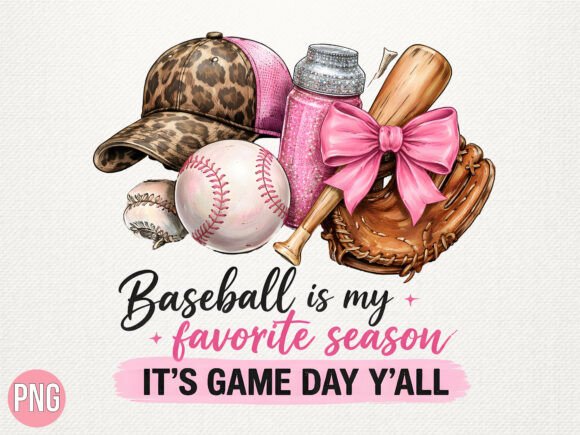 Baseball Favorite Season Game Day PNG