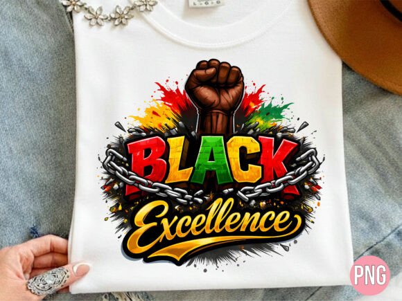 Black Excellence Power Fist PNG for Creators