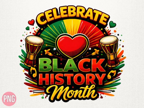Celebrating Rhythm and Heritage: The Black History Month Drum Culture PNG