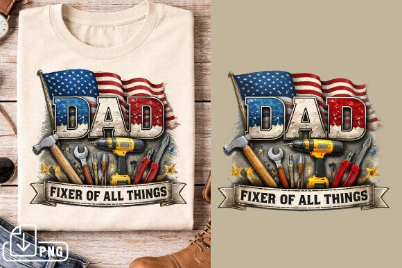 Dad Fixer of All Things Shirt, American: A Guide to High-Quality Digital Design Assets
