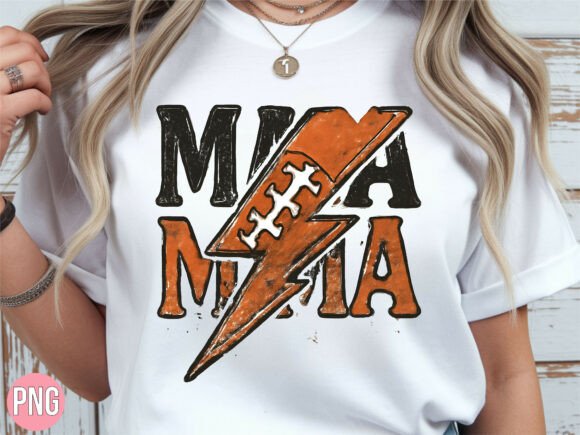 Football Mama Lightning Bolt Sports PNG: A Versatile Asset for Creative Projects