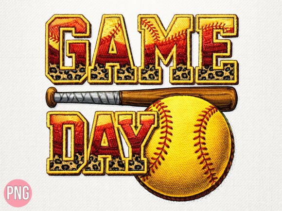 Game Day Softball Leopard Print PNG: A Practical Asset for Creative Workflows