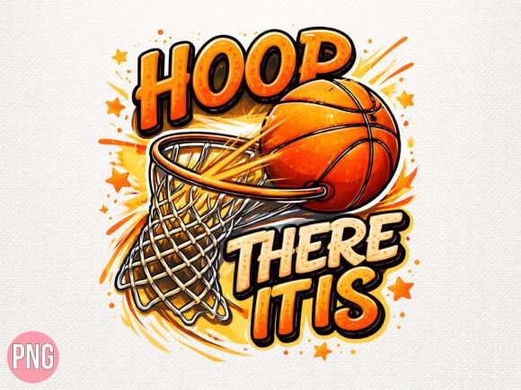 Integrating the Basketball Hoop Sport PNG T-shirt Design into Your Creative Workflow