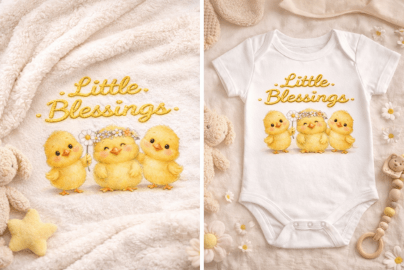 Little Blessings Cute Chick Design: Bringing Warmth to Creative Projects