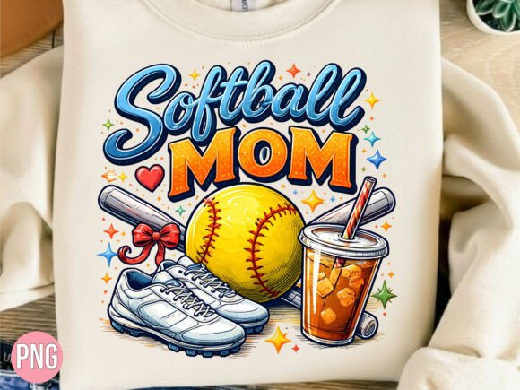 Softball Mom Game Day Sports PNG: Elevate Your Creative Projects with Premium Digital Design
