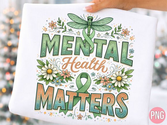 Understanding the Value of a Mental Health Matters Green Ribbon PNG for Creative Projects