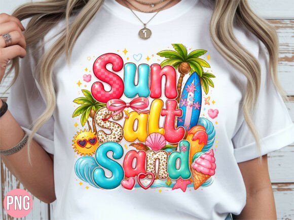 Unlocking Creative Potential with the Sun Salt Sand Summer Beach Shirt PNG Design