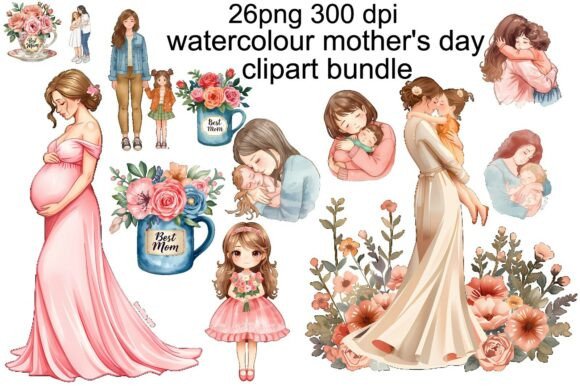 Watercolor Mother’s Day Floral Clipart: A Guide to Choosing High-Quality Assets for Emotional Design