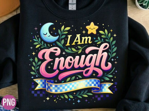 Why the I Am Enough Inspirational Quote PNG Is a Versatile Asset for Modern Creators